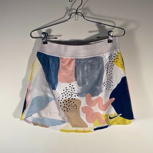 Nike Multi-Color Abstract Tennis Skirt Women Size L
